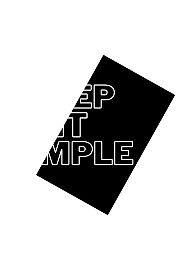 KEEP IT SIMPLE MENS T-SHIRT