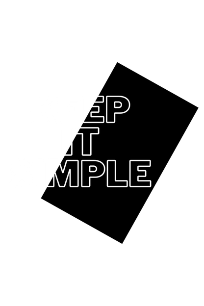 KEEP IT SIMPLE MENS T-SHIRT