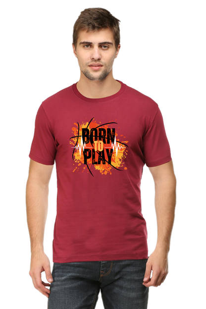 BORN TO PLAY MENS T-SHIRT