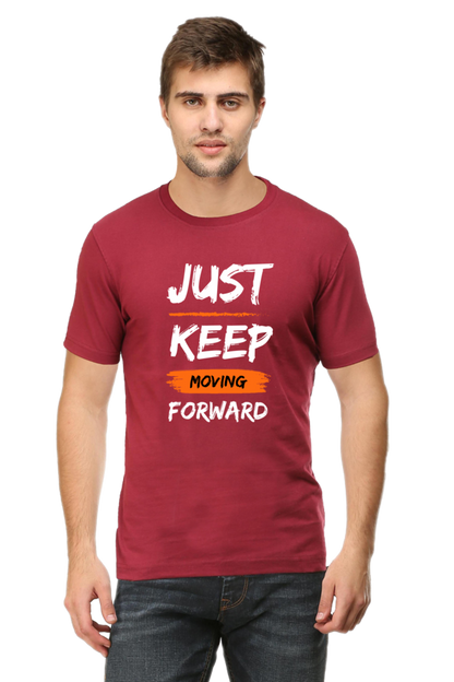 JUST KEEP MOVING MENS T-SHIRT