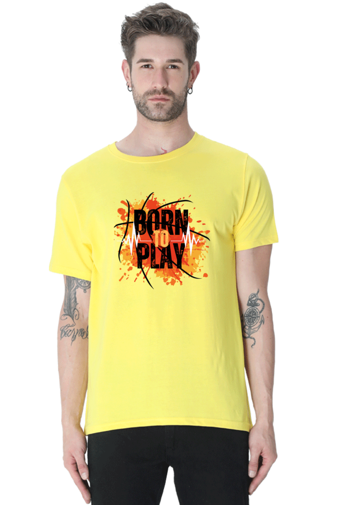 BORN TO PLAY MENS T-SHIRT