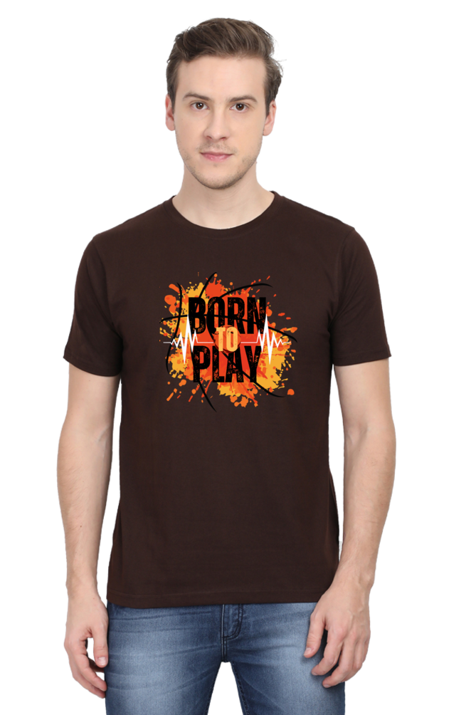 BORN TO PLAY MENS T-SHIRT