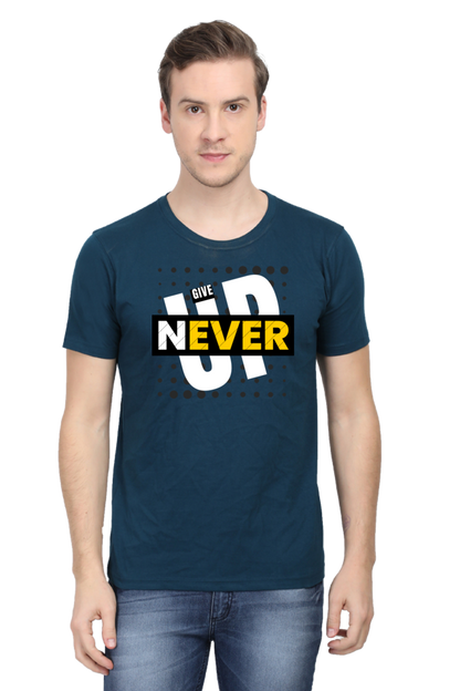 NEVER GIVE UP MENS T-SHIRT