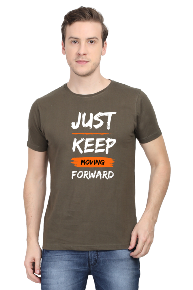 JUST KEEP MOVING MENS T-SHIRT