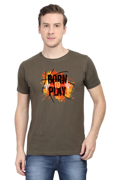 BORN TO PLAY MENS T-SHIRT