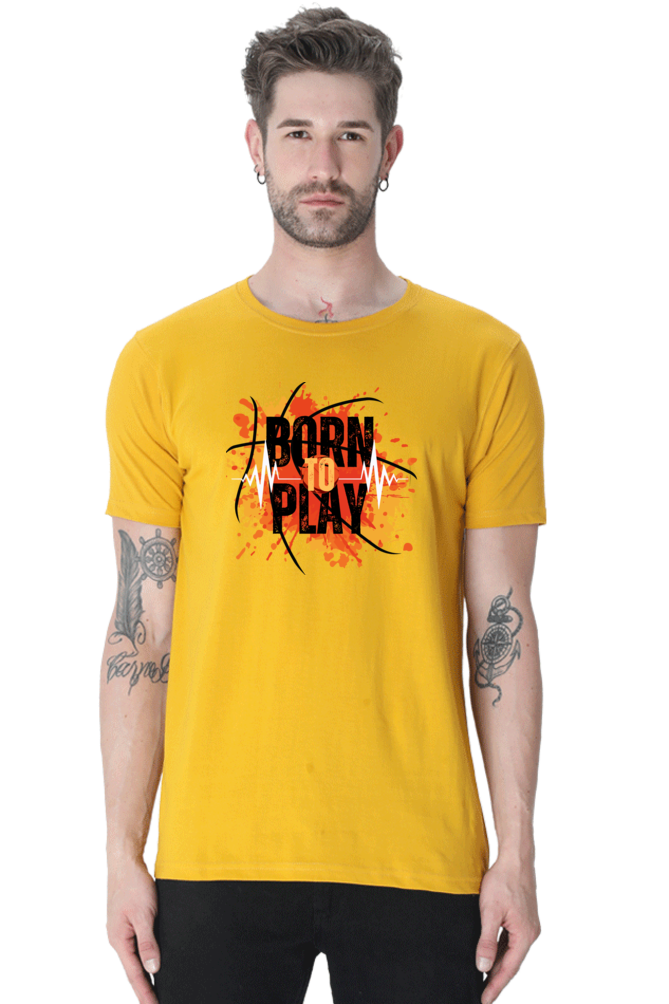 BORN TO PLAY MENS T-SHIRT