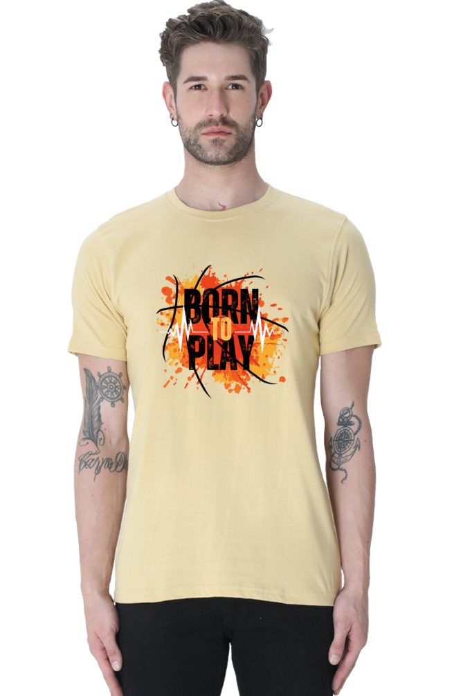 BORN TO PLAY MENS T-SHIRT