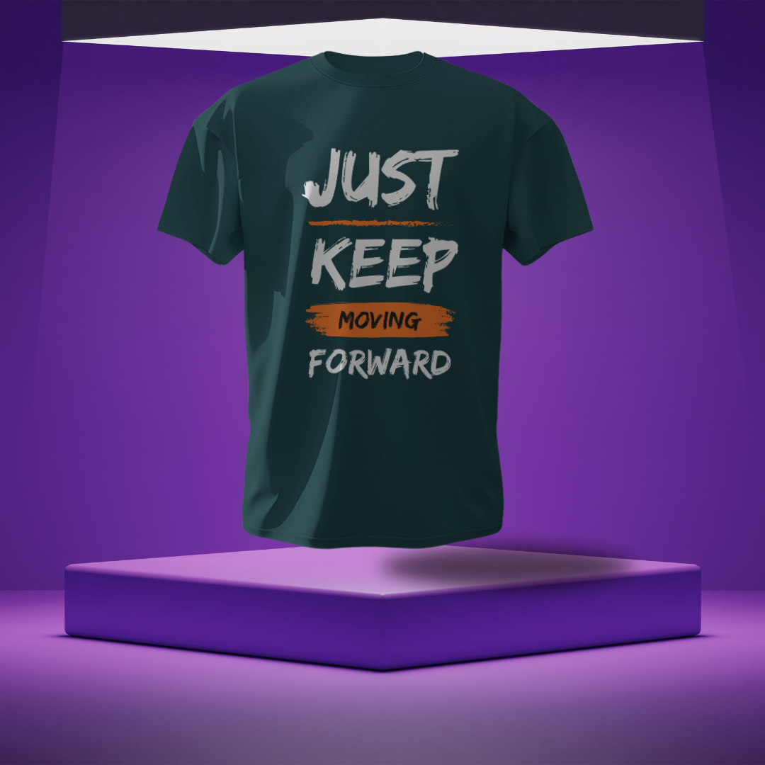 JUST KEEP MOVING MENS T-SHIRT